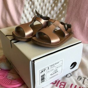 Baby Malibu  sandals gold rose